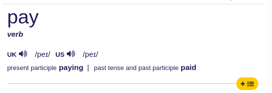 Palabras con Ai y Ay en Inglés